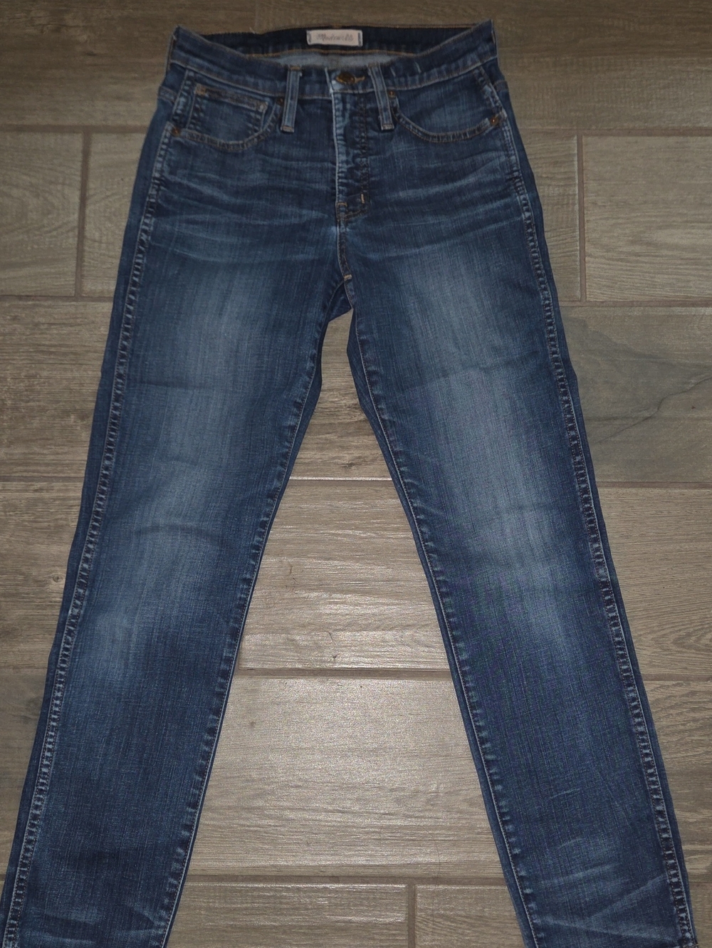 Madewell Women's Skinny Jeans in Dark Blue Wash